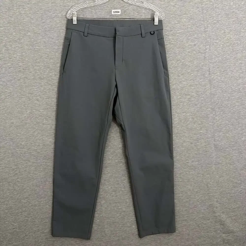 Nike Mens 30x30 Grey Dri-FIT 24.7 Golf Chino Pants Stretch Tapered